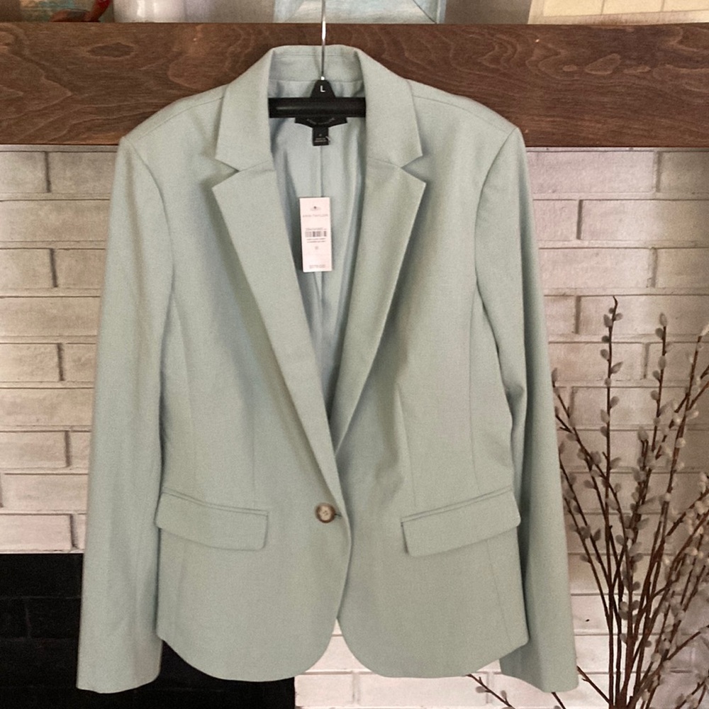 NWT Ann Taylor sage green blazer